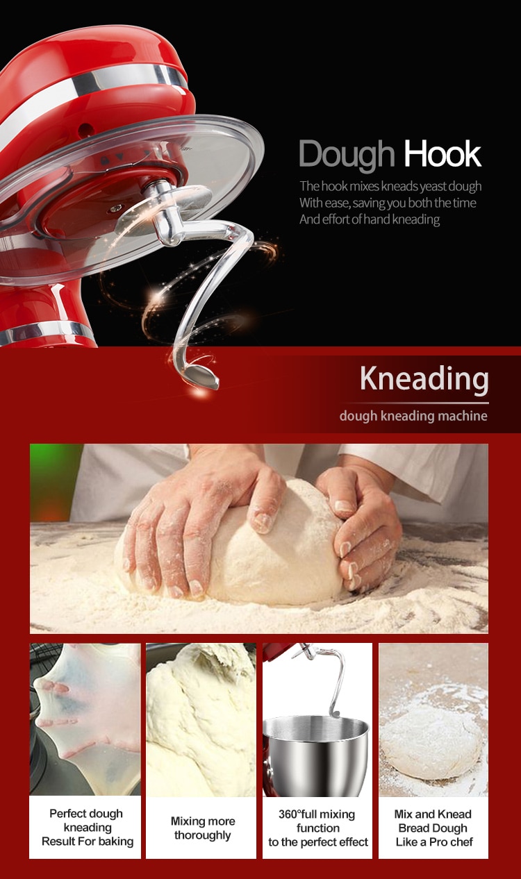 1200W 4L 6-Speed Electric Mixer Set - Image 7