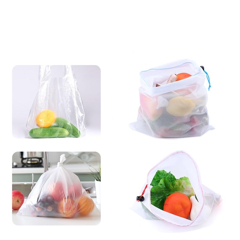 5 Pieces of Colorful Reusable Vegetable Bags - Image 3