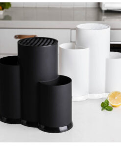 Alternative view of Multifunction Black / White Kitchen Utensils Holder