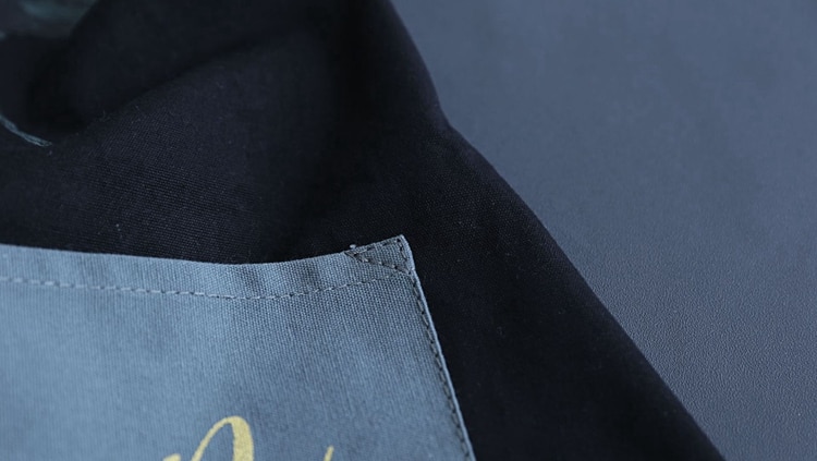 Coconut Leaf Printed Coffee Shop Barista Apron - Image 6