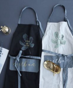 Alternative view of Coconut Leaf Printed Coffee Shop Barista Apron