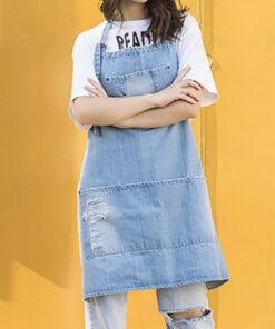 Women's Barista Denim Bib Apron